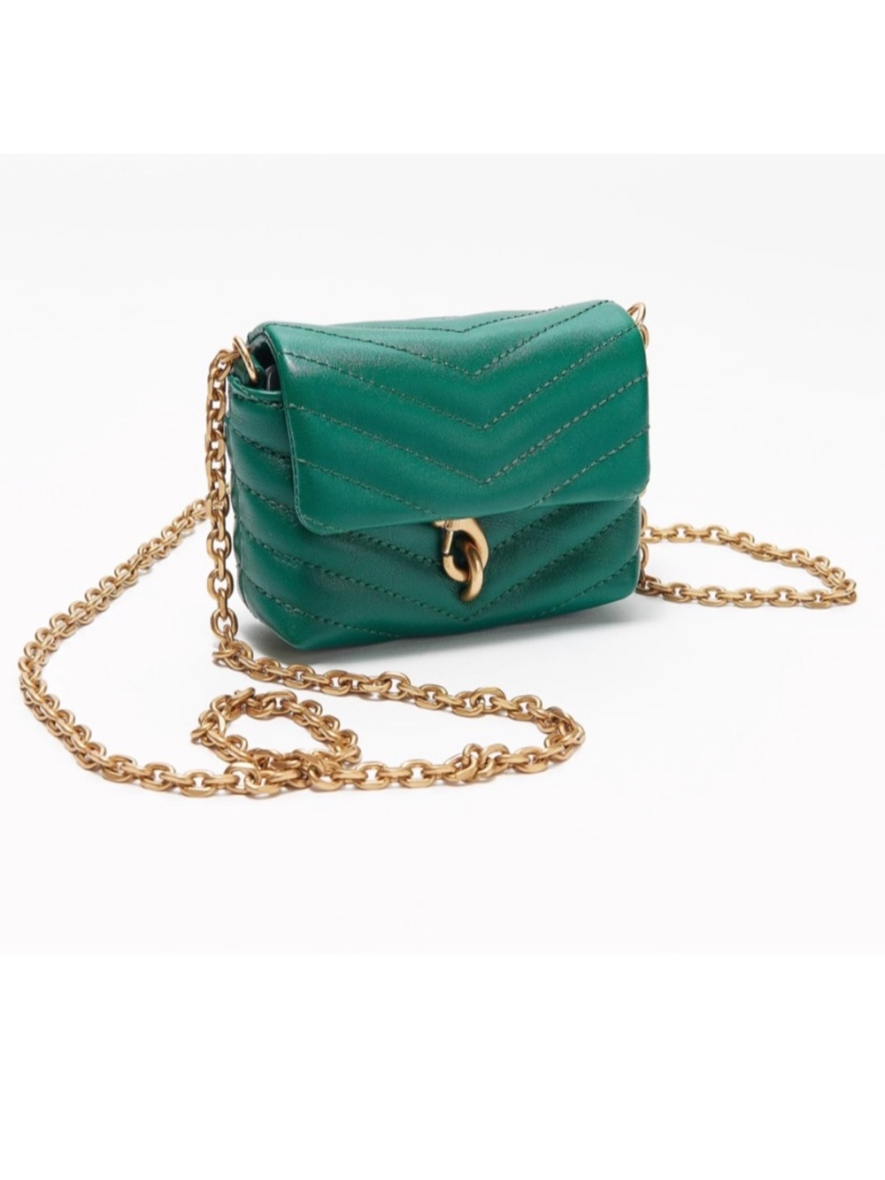 Green/Emerald Rebecca Minkoff Edie Micro Quilted Crossbody